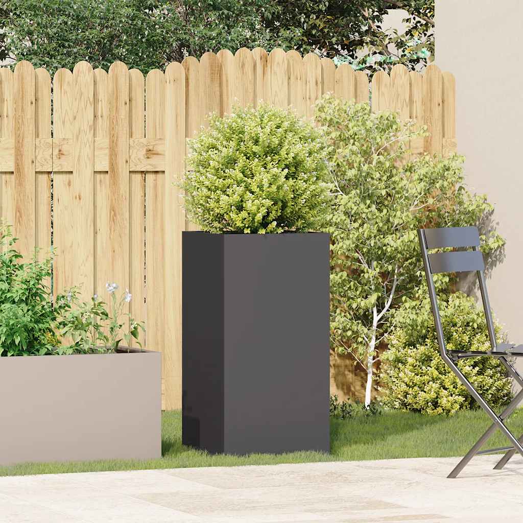 Planter Black 40x40x80 cm Cold-rolled Steel