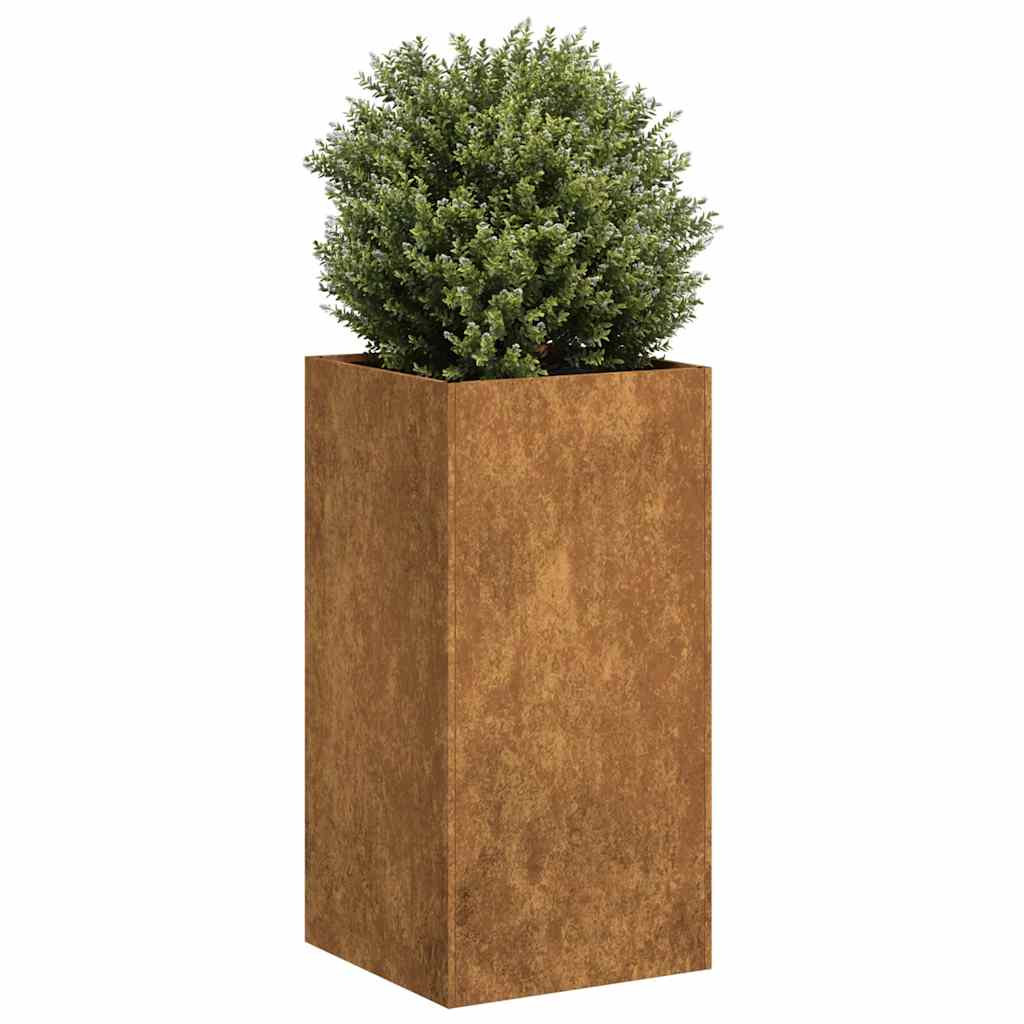 Planter Rusty 40x40x80 cm Weathering Steel