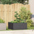 Planter Black 80x80x40 cm Cold-rolled Steel