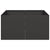 Planter Black 80x80x40 cm Cold-rolled Steel