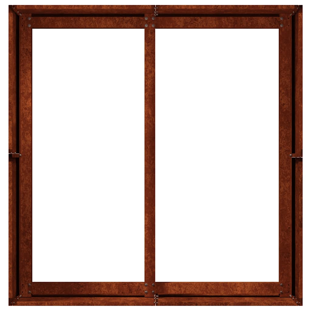 Planter Rusty 80x80x40 cm Weathering Steel