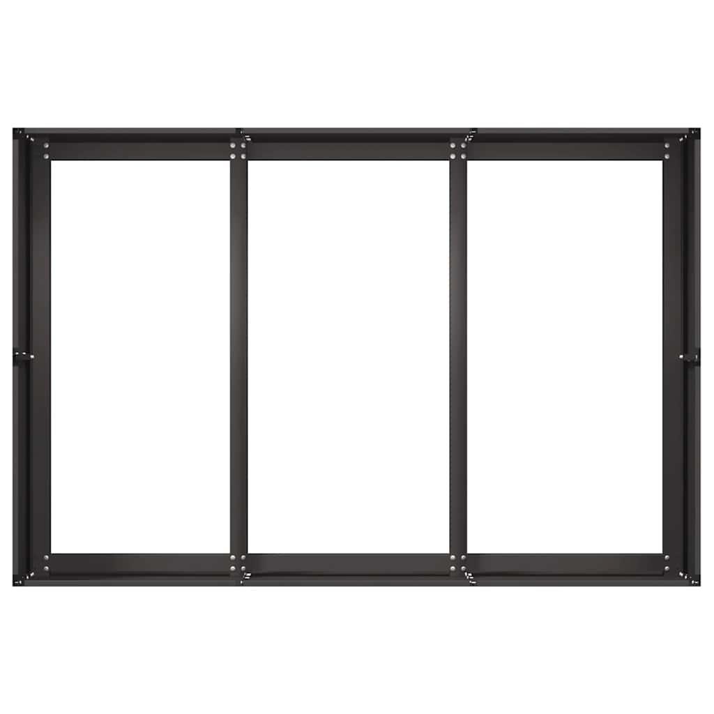 Planter Black 120x80x40 cm Steel