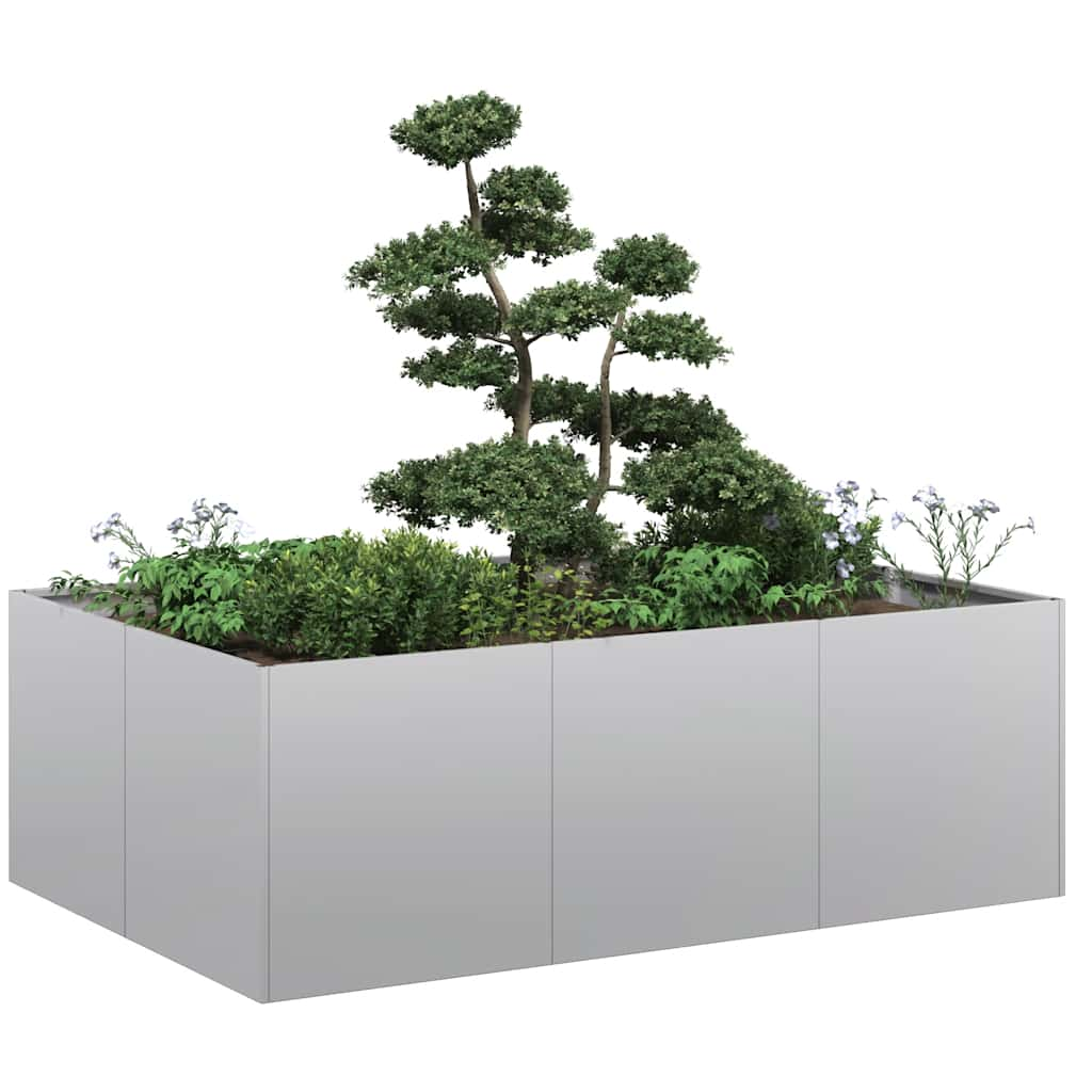 Planter 120x80x40 cm Galvanised Steel