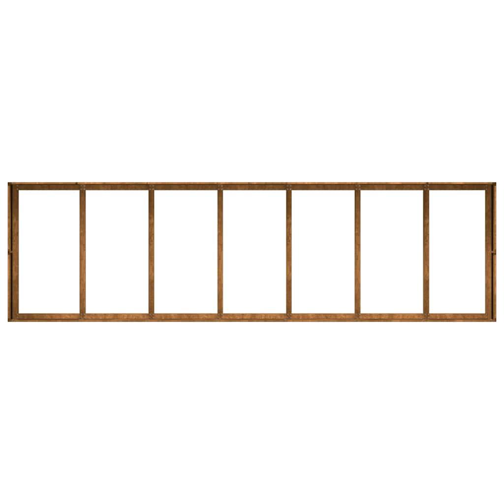 Planter Rusty 280x80x40 cm Weathering Steel