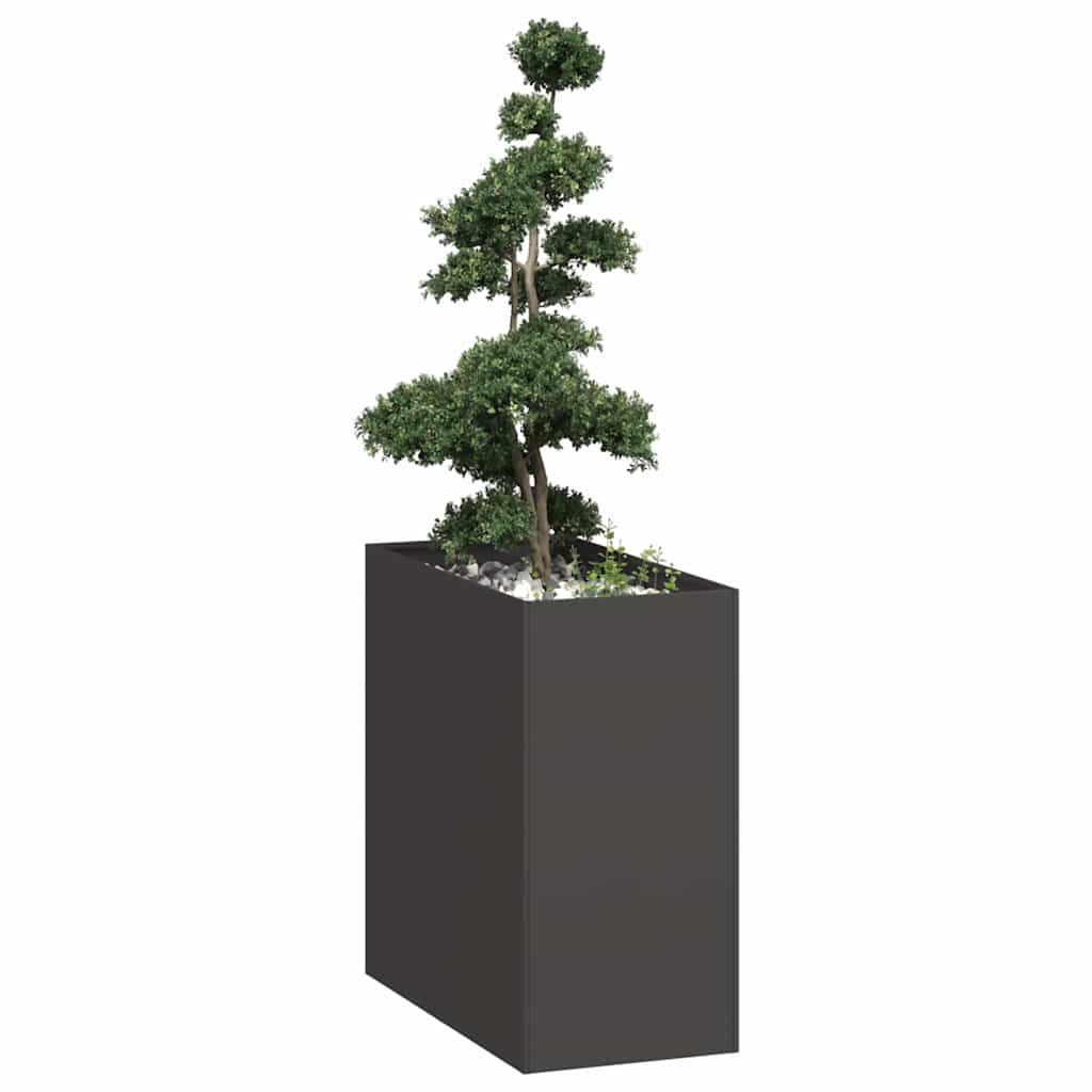 Planter Black 40x80x80 cm Steel