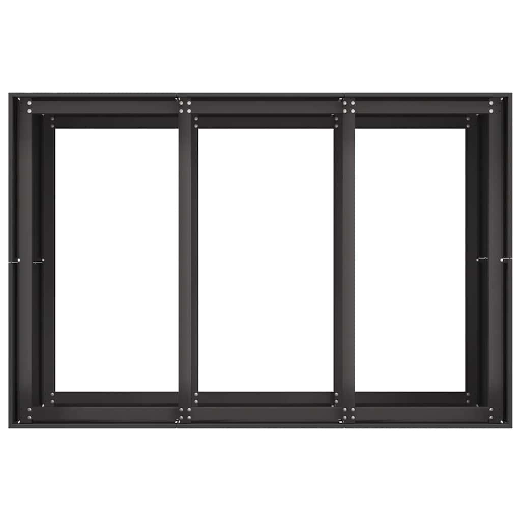 Planter Black 120x80x80 cm Steel