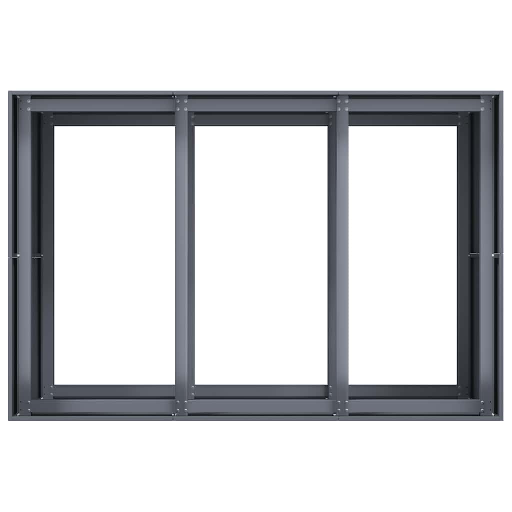Planter Anthracite 120x80x80 cm Steel