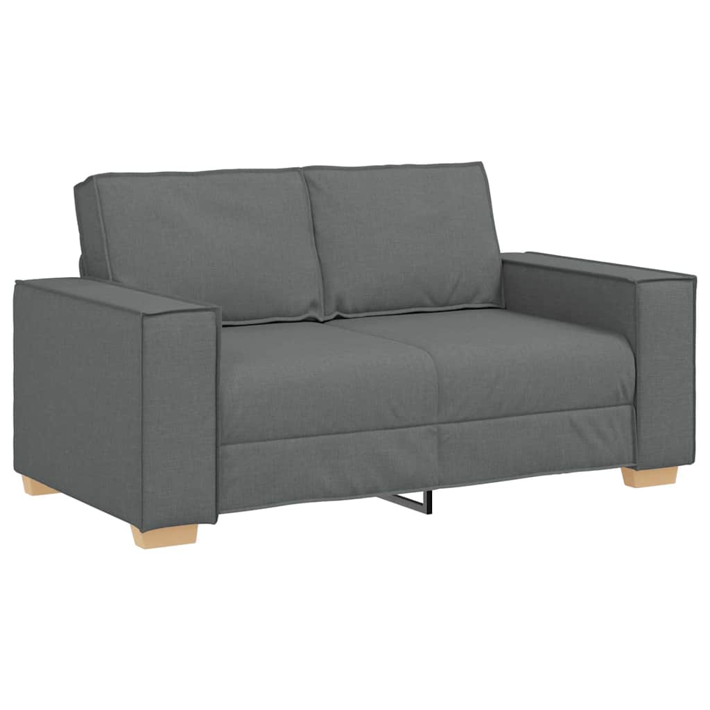 Sofa Set with Cushion 3 pcs Grey 220 x 78 x 84 cm Fabric
