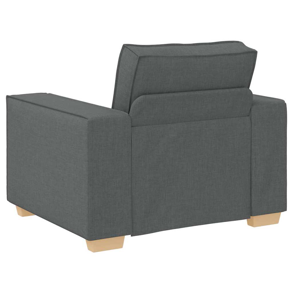 Sofa Set with Cushion 3 pcs Grey 220 x 78 x 84 cm Fabric