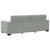 Sofa Set with Cushion 3 pcs Grey 220 x 78 x 84 cm Velvet