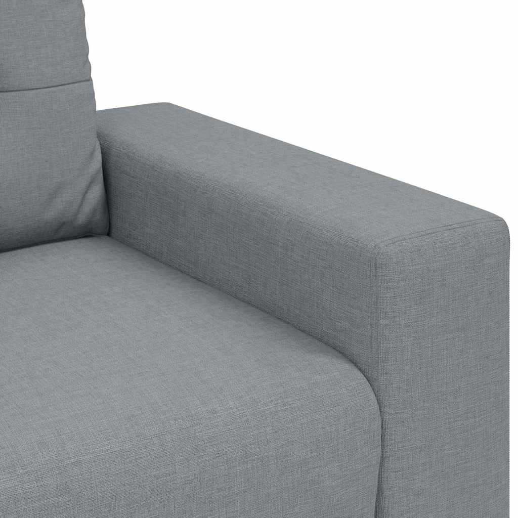 Sofa Set with Cushion with Pillow 3 pcs Grey Fabric