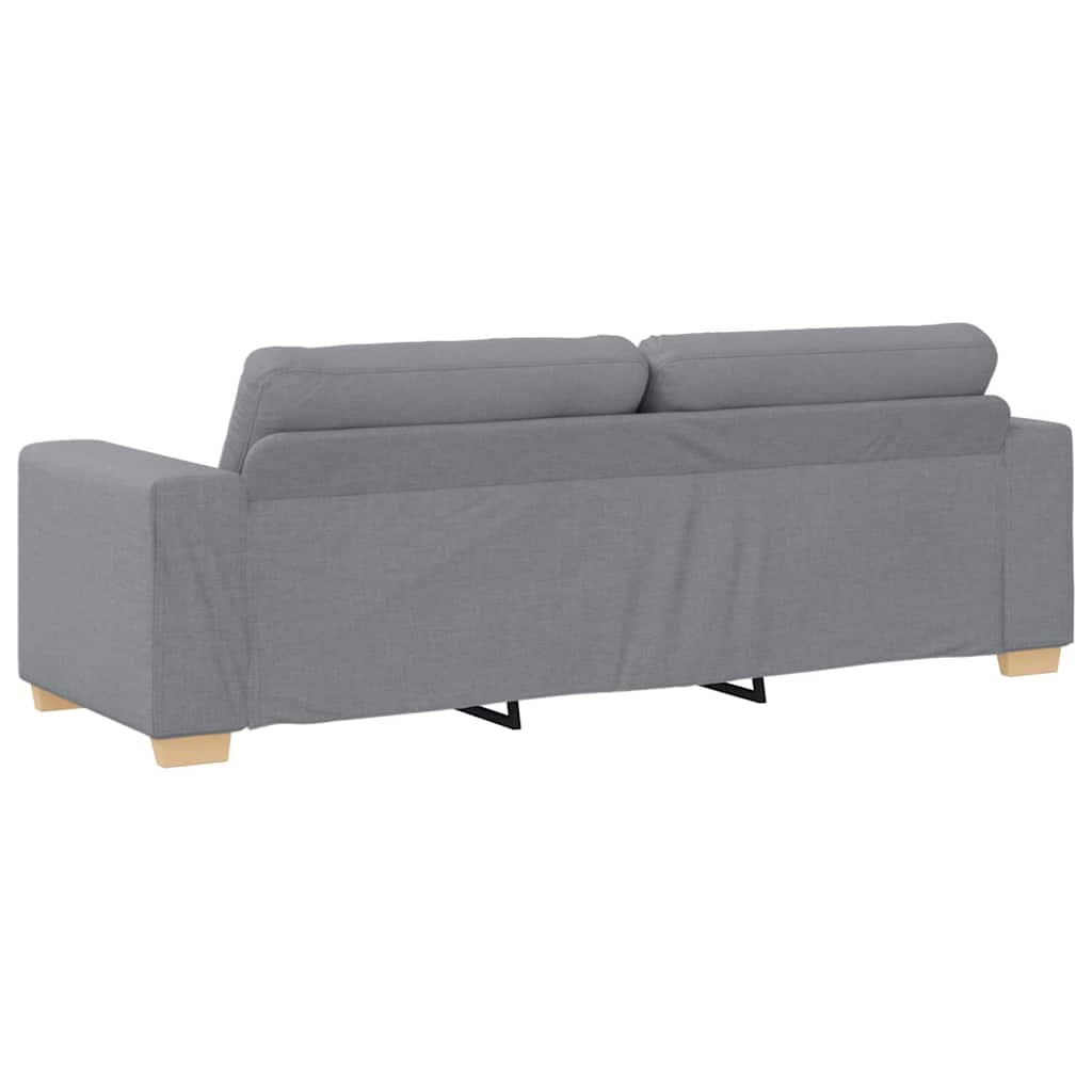 Sofa Set with Cushion with Pillow Grey Fabric