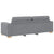 Sofa Set with Cushion with Pillow 3 pcs Grey Fabric