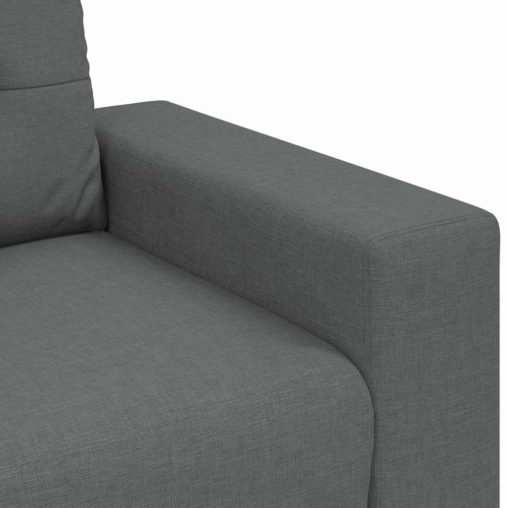 Sofa Set with Cushion with Pillow 3 pcs Grey Fabric