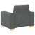 Sofa Set with Cushion with Pillow 3 pcs Grey Fabric