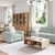 Sofa Set with Cushion 3 pcs Grey 221 x 78 x 80 cm Velvet