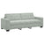 Sofa Set with Cushion 3 pcs Grey 221 x 78 x 80 cm Velvet