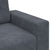 Sofa Set with Cushion 3 pcs Grey 221 x 78 x 80 cm Velvet