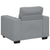 3 Piece Sofa Set with Cushions Light Grey Fabric