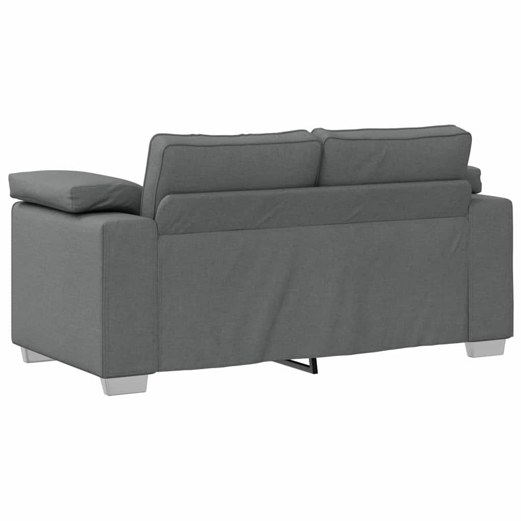 Sofa Set with Cushion 3 pcs Grey 219 x 77 x 82 cm Fabric