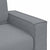 2 Piece Sofa Set with Cushions Light Grey Fabric