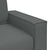 2 Piece Sofa Set with Cushions Dark Grey Fabric