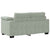 2 Piece Sofa Set with Cushions Light Grey Velvet