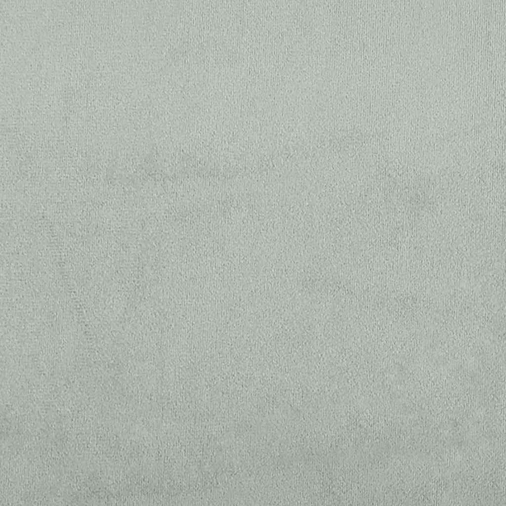 2 Piece Sofa Set with Cushions Light Grey Velvet