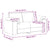 2 Piece Sofa Set with Cushions Light Grey Velvet