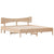 Bed Frame without Mattress 183x203 cm King Solid Wood Pine