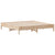 Bed Frame without Mattress 183x203 cm King Solid Wood Pine