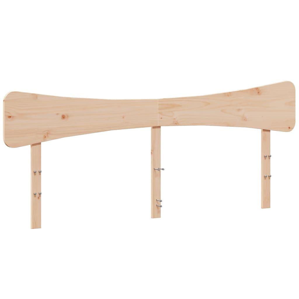 Bed Frame without Mattress 183x203 cm King Solid Wood Pine