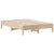 Bed Frame without Mattress 150x200 cm Solid Wood Pine