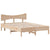 Bed Frame without Mattress 135x190 cm Solid Wood Pine