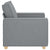 Sofa Chair Light Grey 60 cm Fabric