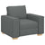 Sofa Chair Dark Grey 60 cm Fabric