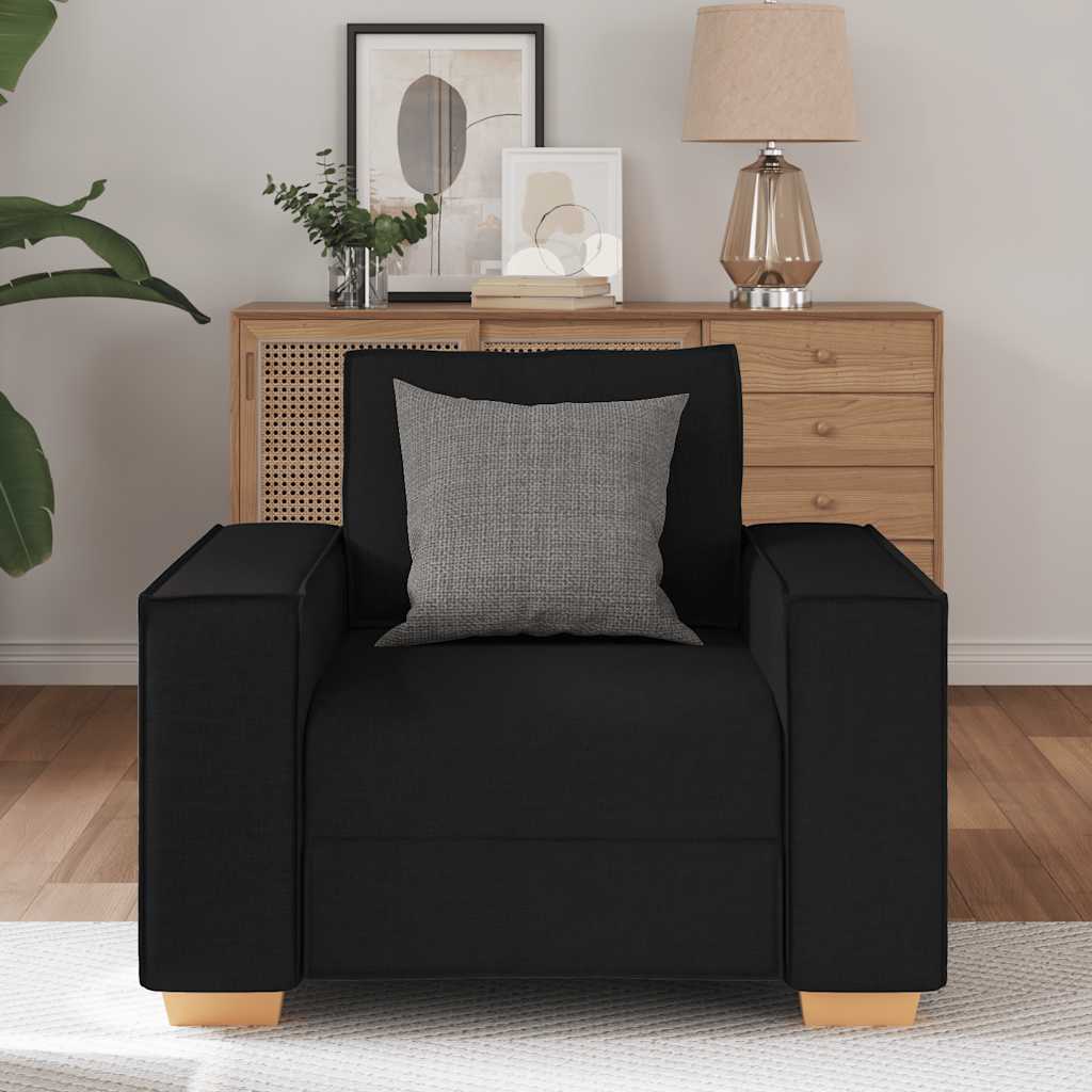 Sofa Chair Black 60 cm Fabric