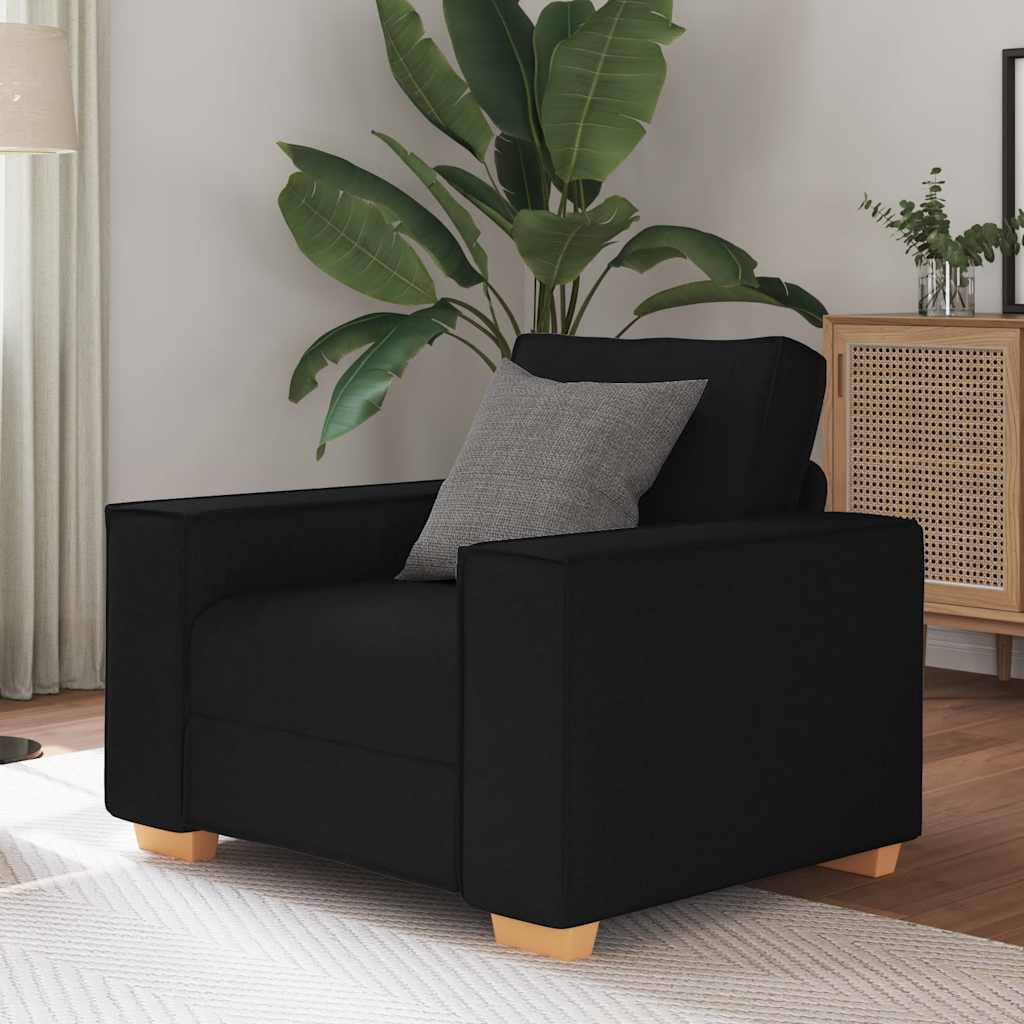 Sofa Chair Black 60 cm Fabric