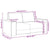 2-Seater Sofa Light Grey 120 cm Fabric