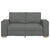 2-Seater Sofa Dark Grey 120 cm Fabric