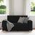 2-Seater Sofa Black 120 cm Fabric