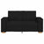 2-Seater Sofa Black 120 cm Fabric