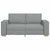 2-Seater Sofa Light Grey 140 cm Fabric