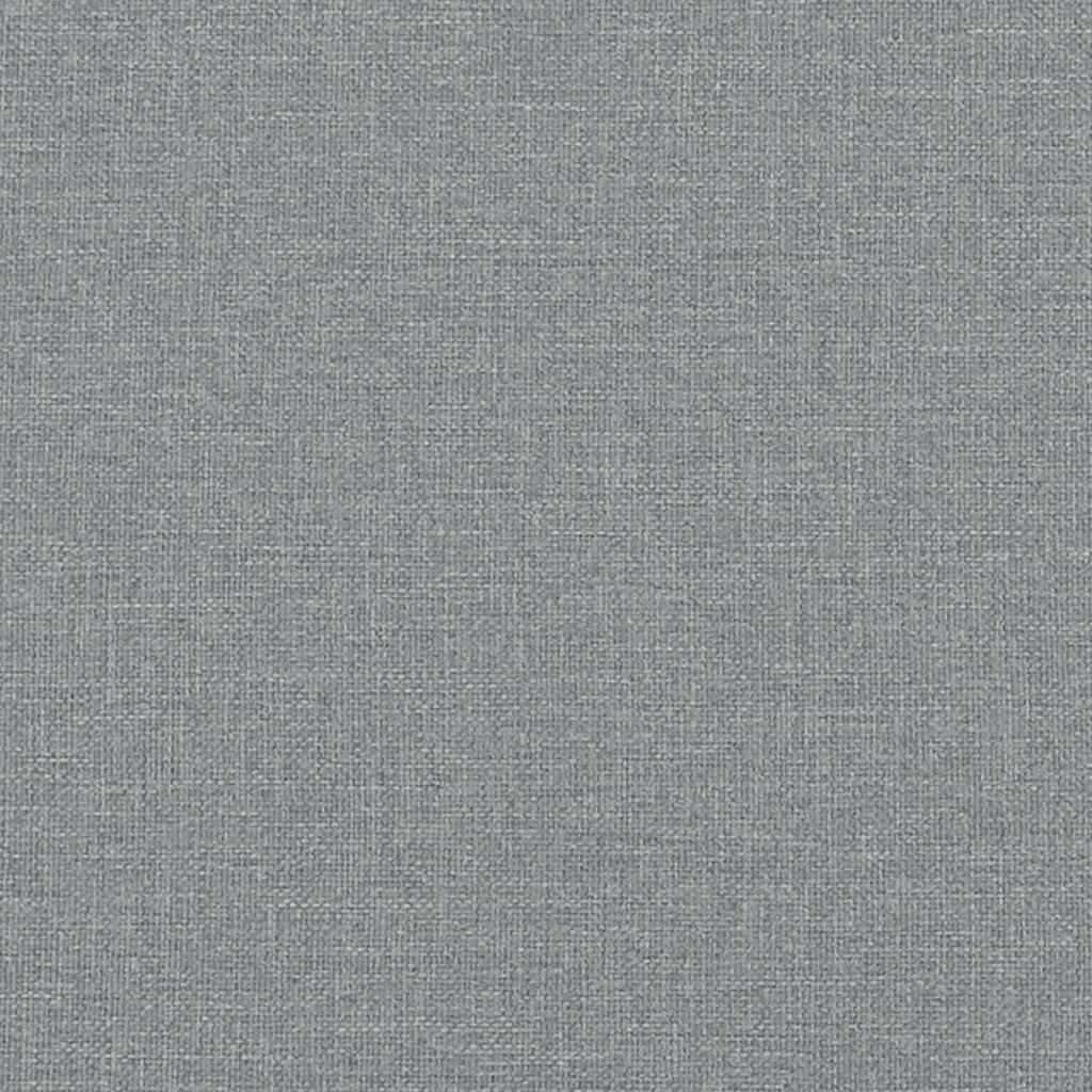 2-Seater Sofa Light Grey 140 cm Fabric