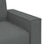 2-Seater Sofa Dark Grey 140 cm Fabric