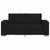 2-Seater Sofa Black 140 cm Fabric