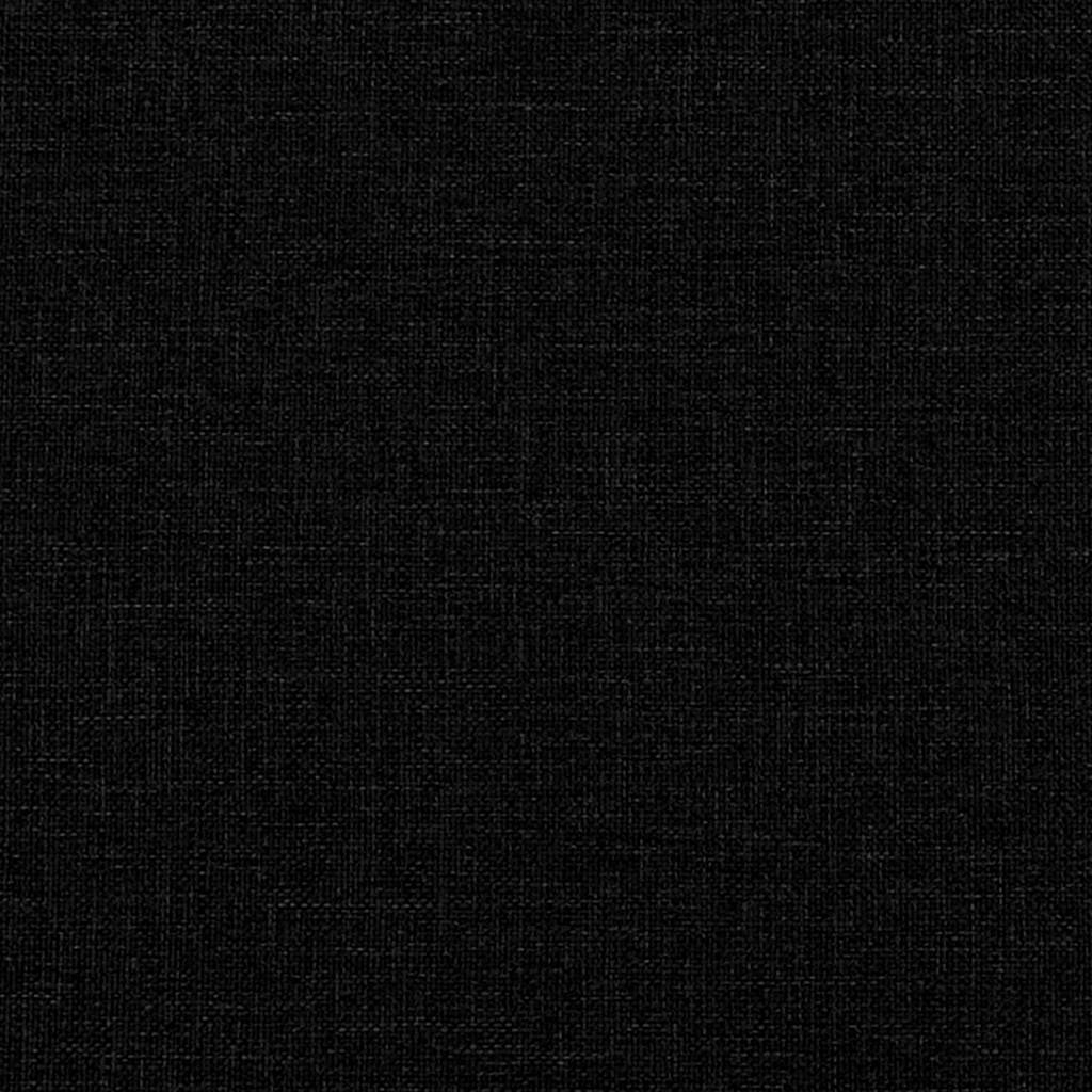 2-Seater Sofa Black 140 cm Fabric
