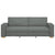 3-Seater Sofa Dark Grey 180 cm Fabric
