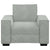 Sofa Chair Light Grey 60 cm Velvet
