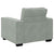 Sofa Chair Light Grey 60 cm Velvet